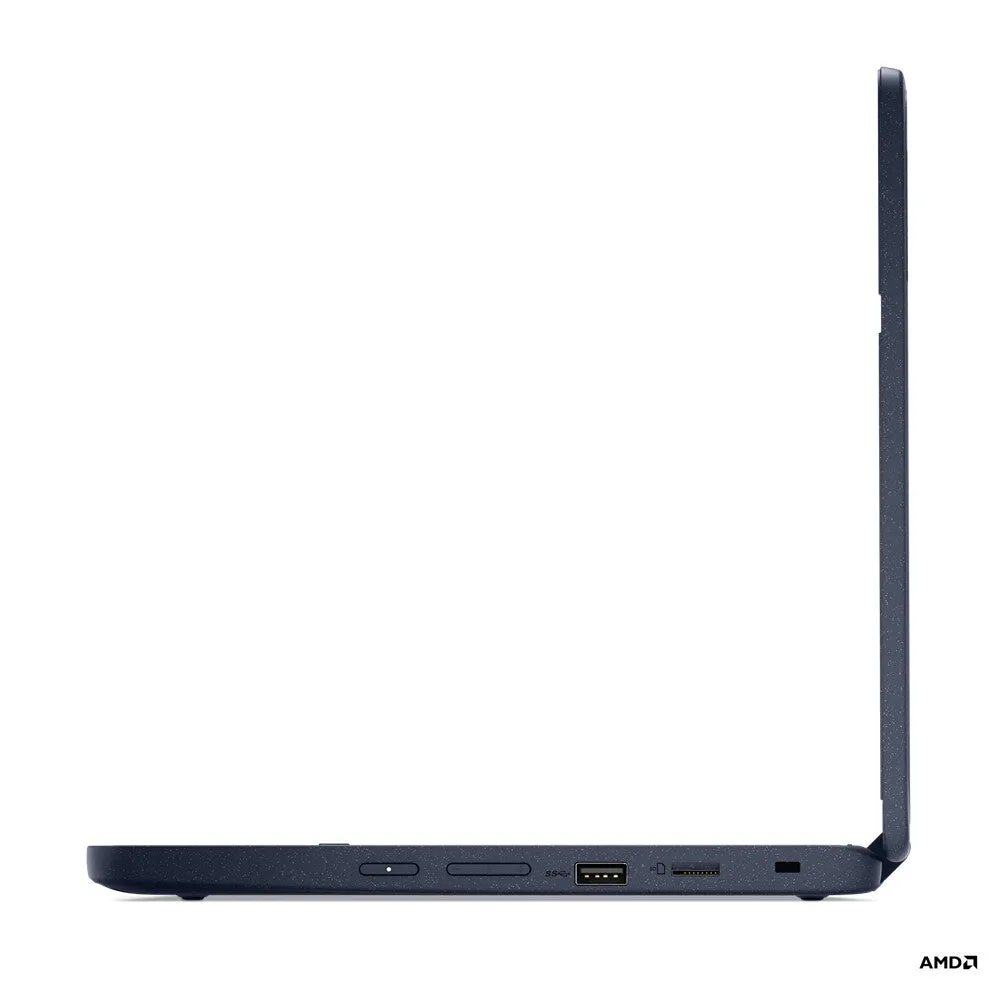 Lenovo 300w G2 11.6" 2-in-1 Laptop - AMD 3015e, 4GB RAM, 128GB SSD, Touchscreen, Windows 11 SE, Blue