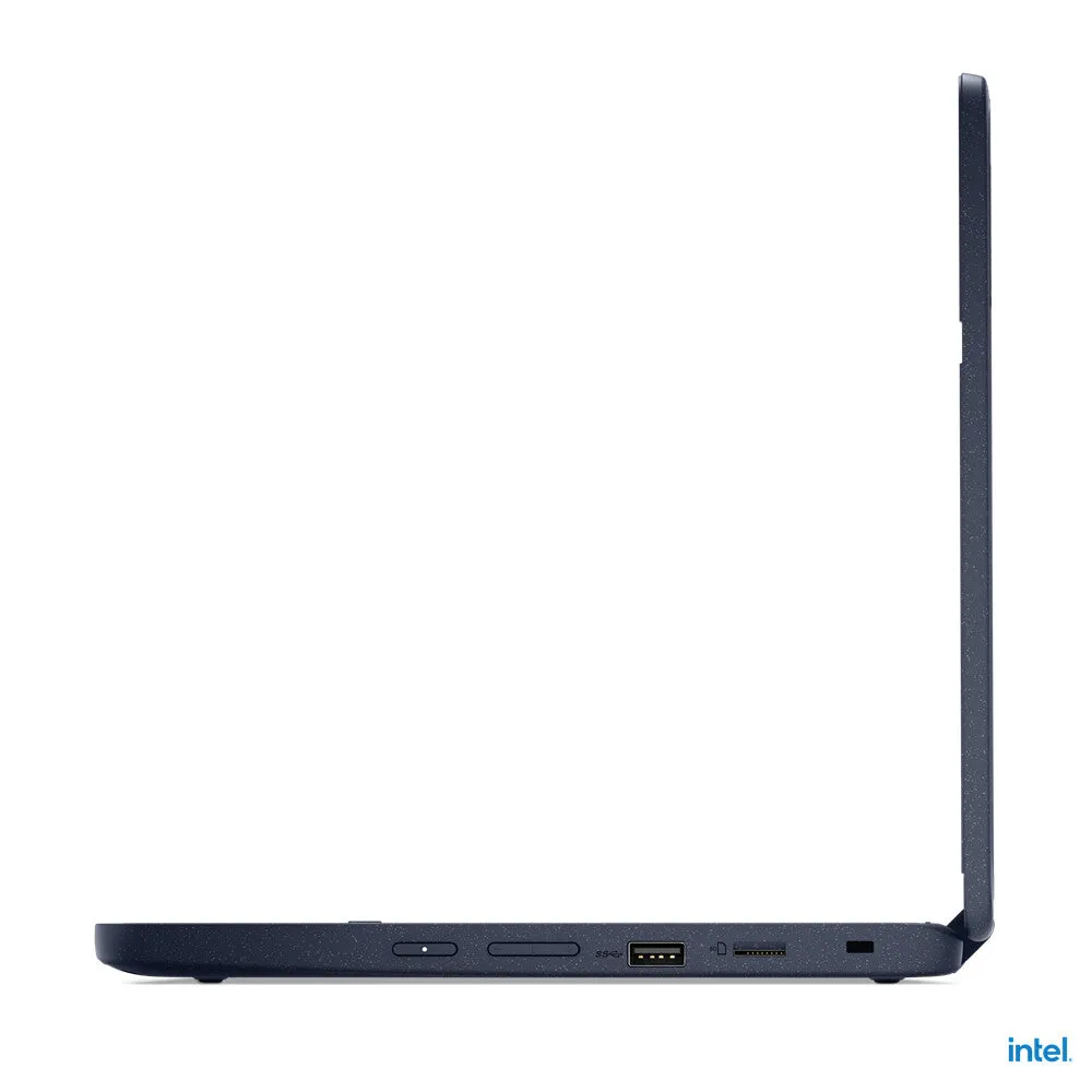 Lenovo 500w G3 11.6" 2-in-1 Laptop - Intel Celeron N5100, 4GB RAM, 128GB SSD, Touchscreen, Windows 11 Pro, Blue