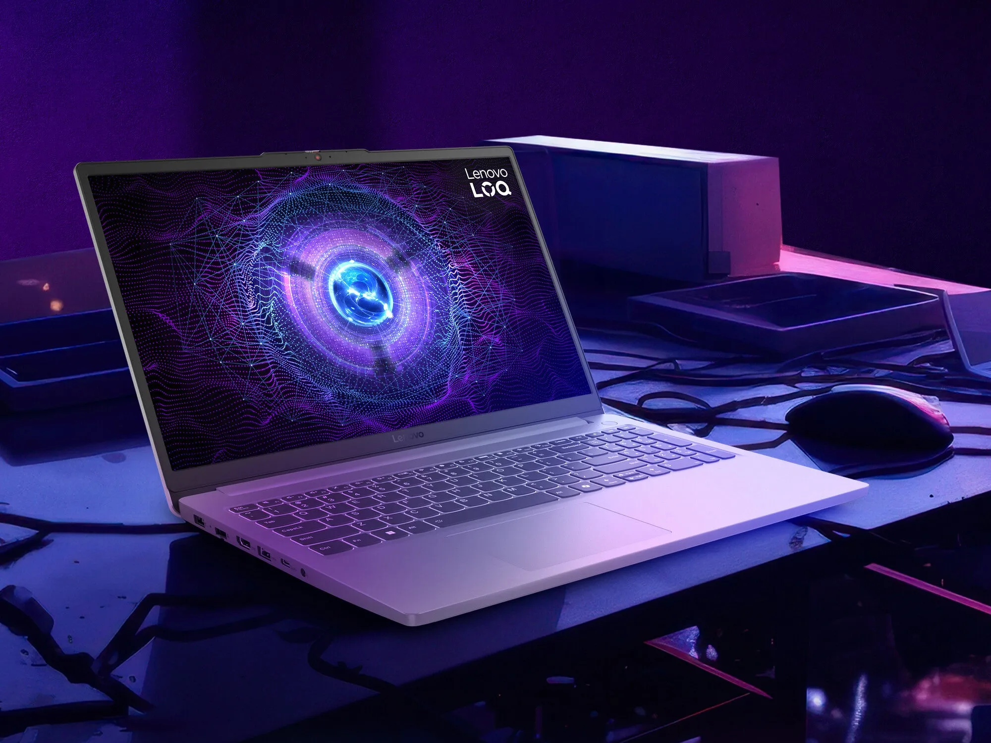 Lenovo LOQ 15IAX9E Intel Core i5 i5-12450HX Laptop 39.6 cm (15.6") Full HD 16 GB DDR5-SDRAM 512 GB SSD NVIDIA GeForce RTX 2050 Wi-Fi 6 (802.11ax) Windows 11 Home UK English Grey