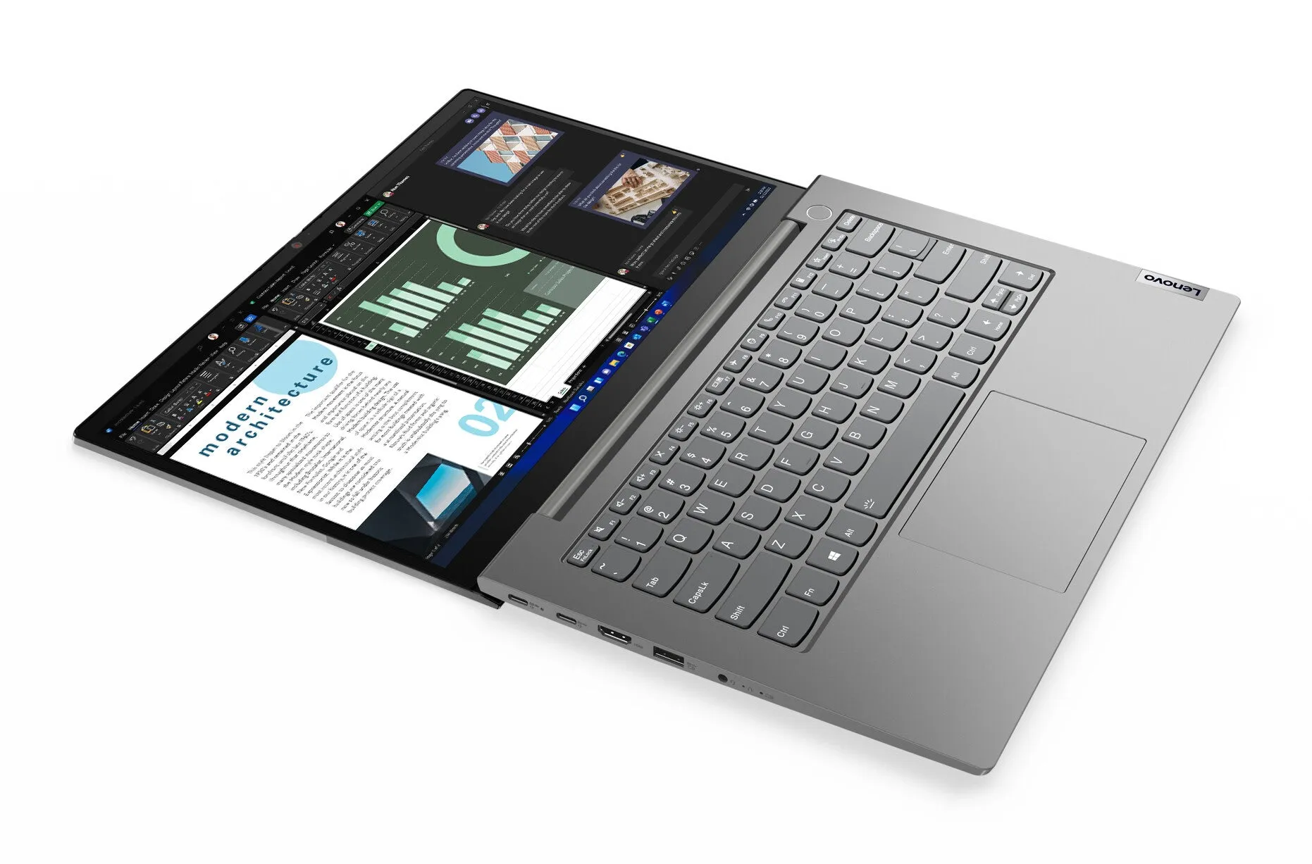 Lenovo ThinkBook 14 G2 14" Laptop - AMD Ryzen 5 5625U, 8GB RAM, 256GB SSD, Windows 11 Pro, Grey