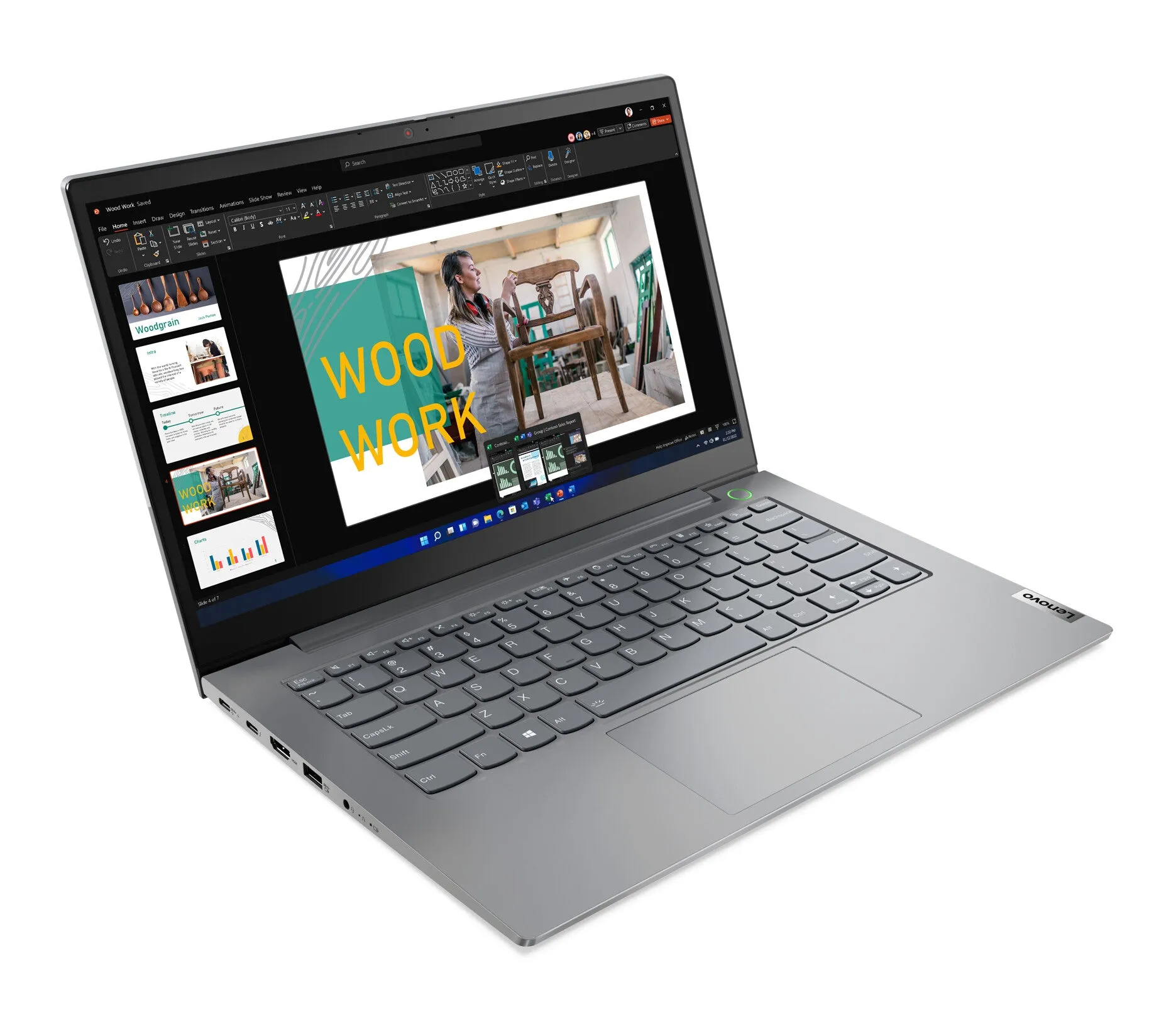 Lenovo ThinkBook 14 G4 14" Laptop - Intel Core i5-1235U, 8GB RAM, 256GB SSD, Windows 11 Pro, Grey