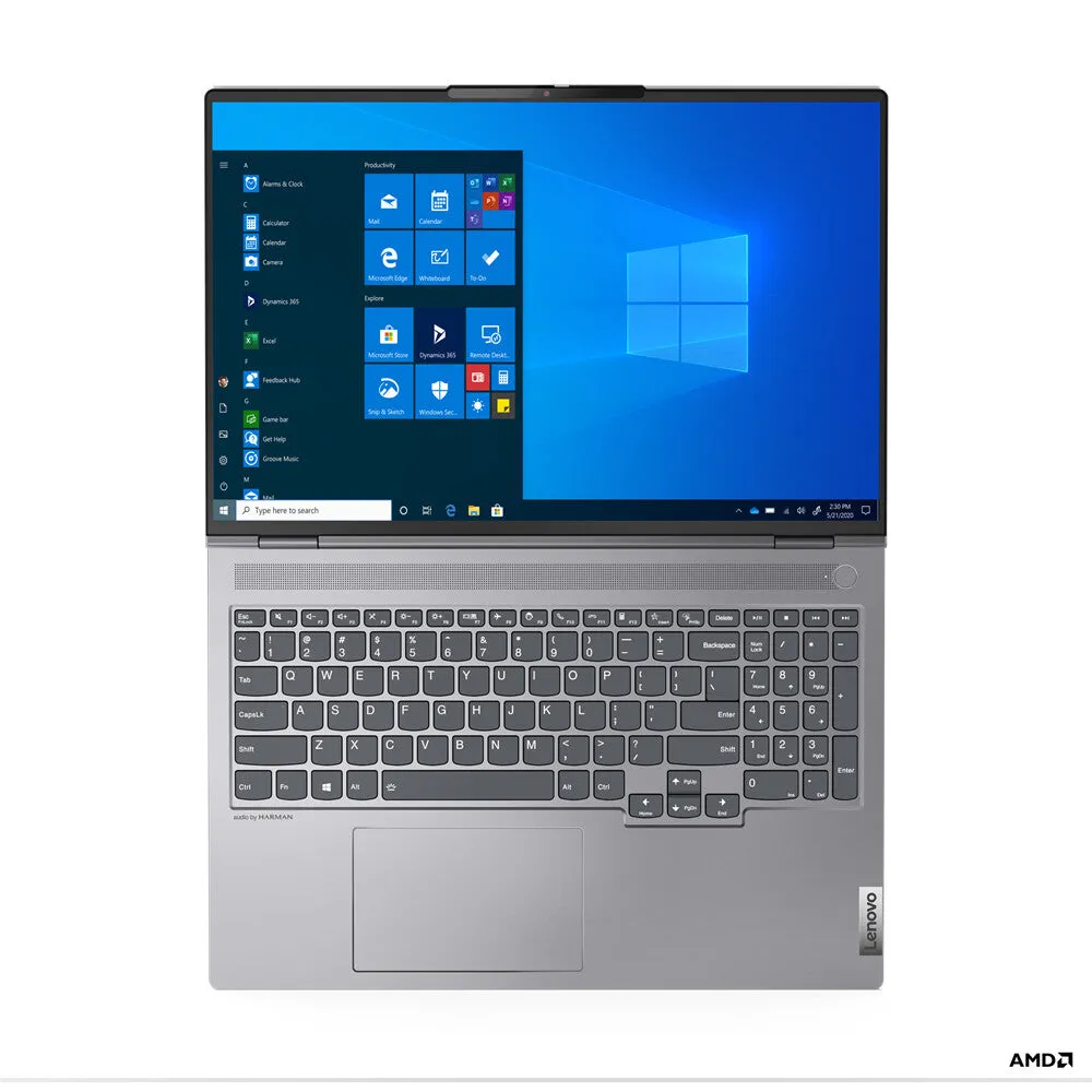 Lenovo ThinkBook 16p G2 16" Laptop - AMD Ryzen 7 5800H, 16GB RAM, 512GB SSD, NVIDIA GeForce RTX 3060, WQXGA, Windows 11 Pro, Grey