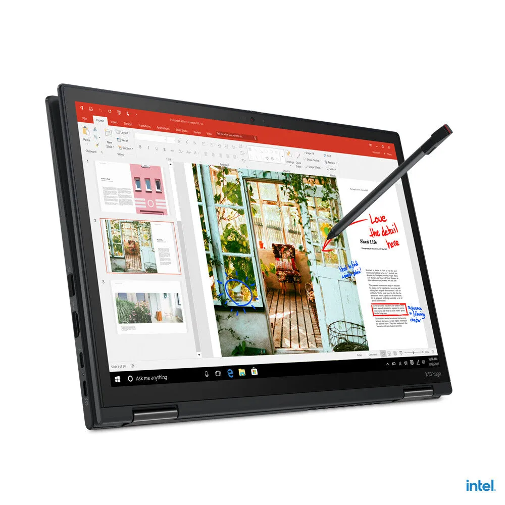 Lenovo ThinkPad Yoga X13 G2 13.3" 2-in-1 Laptop - Intel Core i5-1135G7, 8GB RAM, 256GB SSD, Touchscreen, Windows 11 Pro, Black