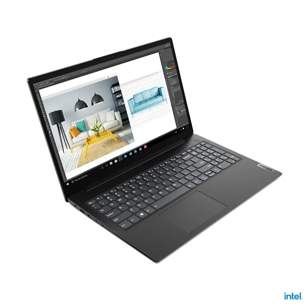Lenovo V15 G2 IJL 15.6" Laptop - Intel Pentium Silver N6000, 8GB RAM, 256GB SSD, Windows 11 Home, Black