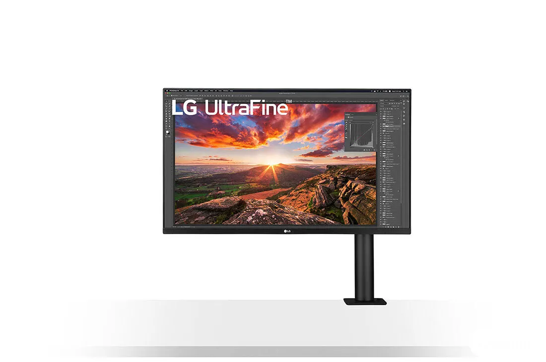 LG 32UN880-B 31.5" 4K Ultra HD Monitor - 60Hz, 5ms, IPS, Height Adjustable, Speakers, Black