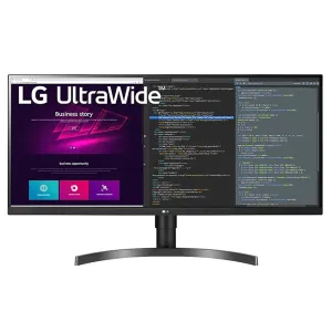 LG 34WN750-B 34" UltraWide Quad HD Monitor - 75Hz, IPS, AMD FreeSync, Height Adjustable, Speakers, Black