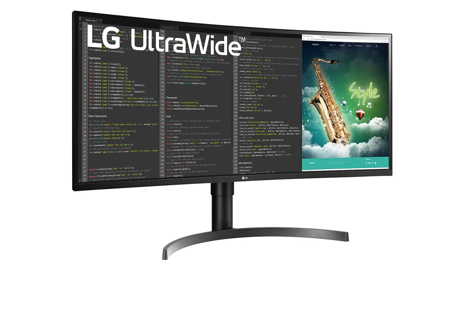 LG 35WN65C-B 35" UltraWide Quad HD Curved Gaming Monitor - 100Hz, 5ms, VA, AMD FreeSync, Height Adjustable, Speakers, Black
