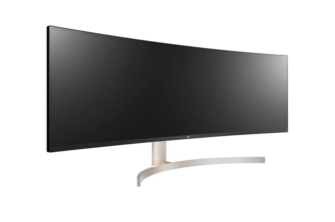 LG 49WL95C-WE 49" UltraWide Quad HD Curved Monitor - 60Hz, 5ms, AH-IPS, Height Adjustable, Speakers, Black and White