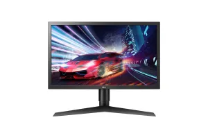 LG UltraGear 24GL650-B 23.6" Full HD Gaming Monitor - 144Hz, 1ms, TN, AMD FreeSync, Height Adjustable, Black and Red