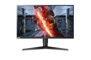 LG UltraGear 27GL83A-B 27" Quad HD Gaming Monitor - 144Hz, 1ms, IPS, NVIDIA G-Sync, AMD FreeSync, Height Adjustable, Black