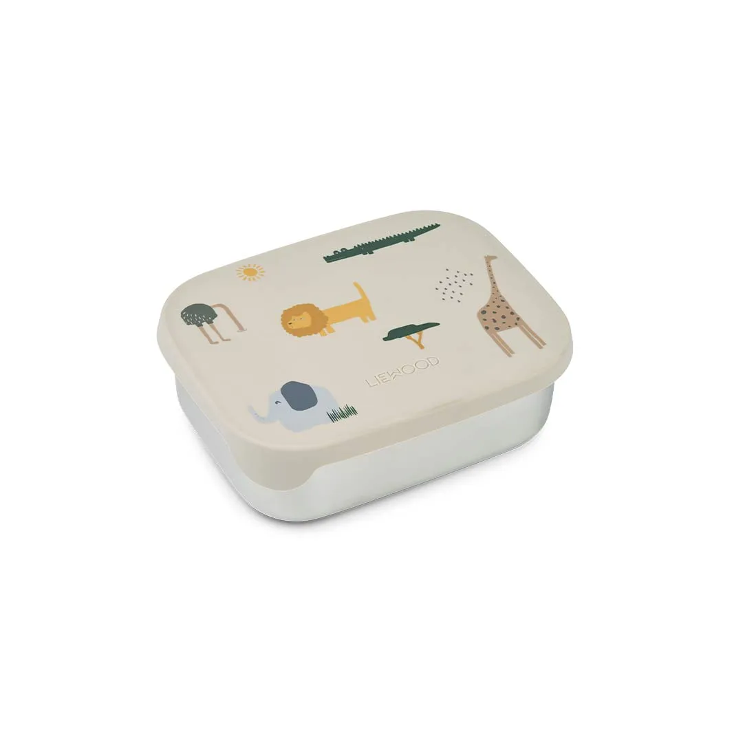 Liewood Arthur Lunchbox - Safari - Sandy Mix