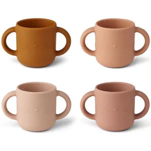 Liewood Gene Silicone Cup 4-Pack Cat Rose Multi Mix