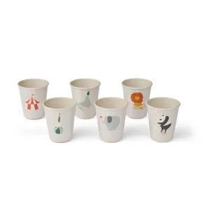 Liewood Lana Cup 6-Pack - Circus / Sandy