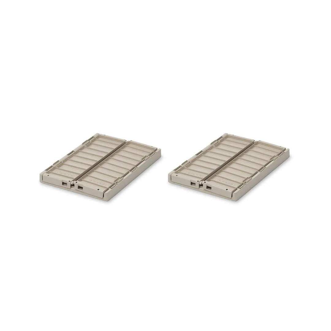 Liewood Weston Storage Boxes - Sandy - Small - 2 Pack