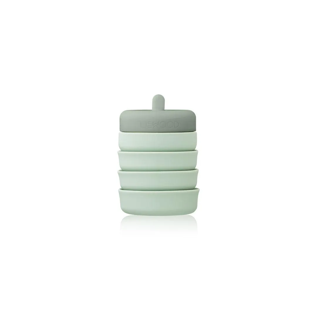 Liewood Wilson Foldable Bottle - Dusty Mint/Faune Green Mix
