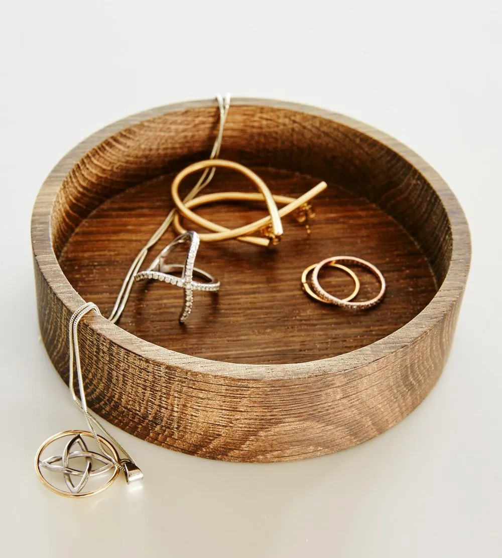 Lind Dna Wooden Box Circle Oak S, Natural
