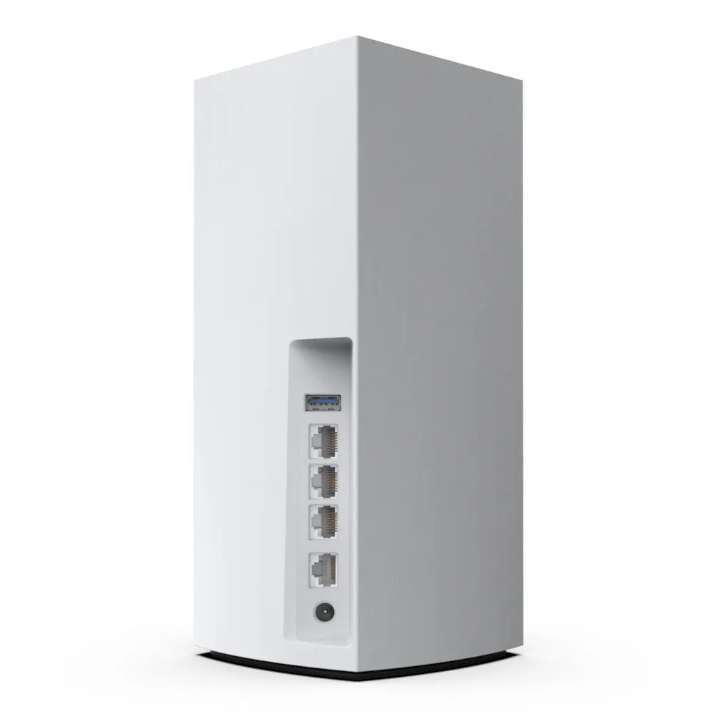 Linksys Velop Whole Home Intelligent Mesh WiFi 6 (AX4200) System, Tri-Band, 2-pack wireless router Gigabit Ethernet Tri-band (2.4 GHz / 5 GHz / 5 GHz) White