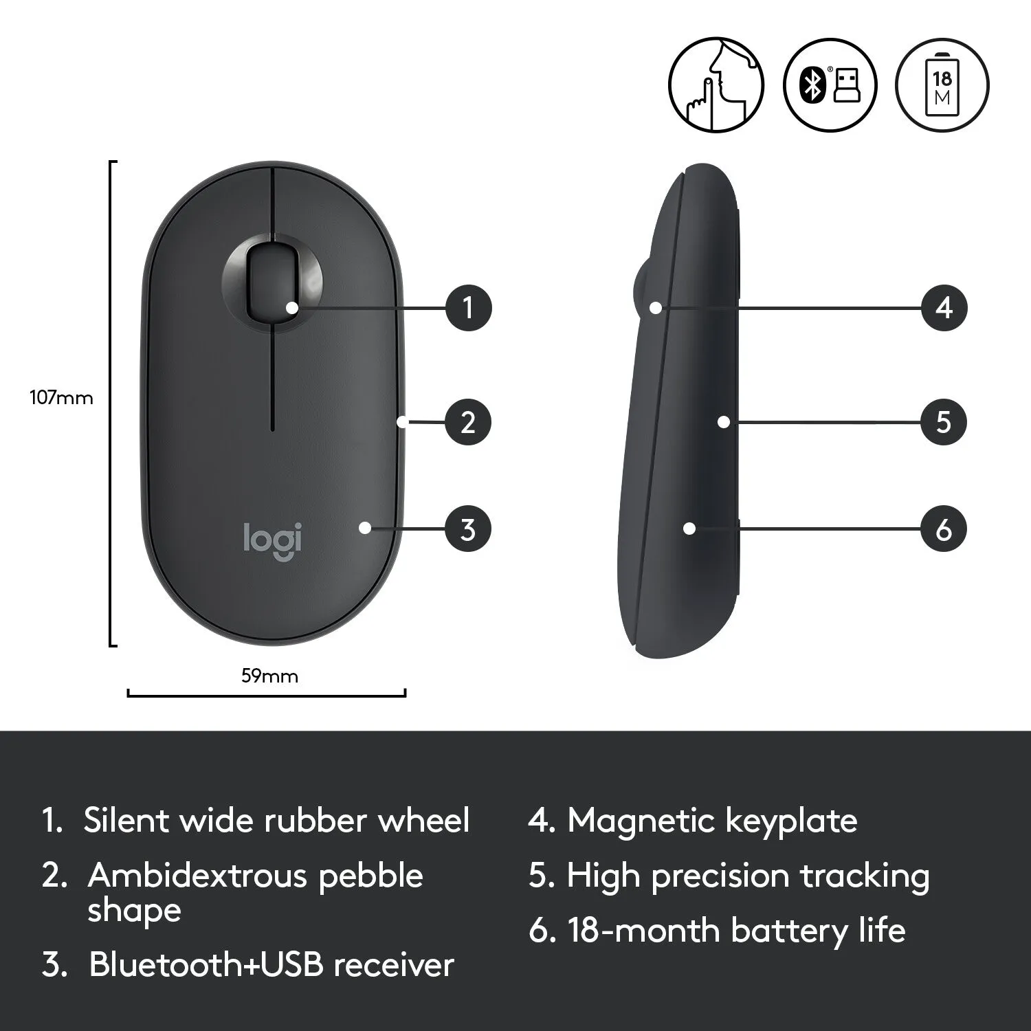 Logitech Pebble M350