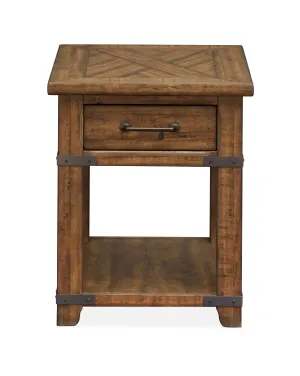 London 22" End Table - Natural Pine