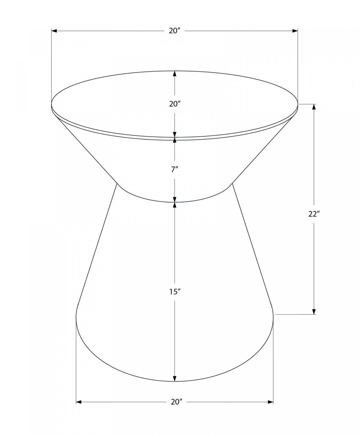 Lumi Side Table - Silver