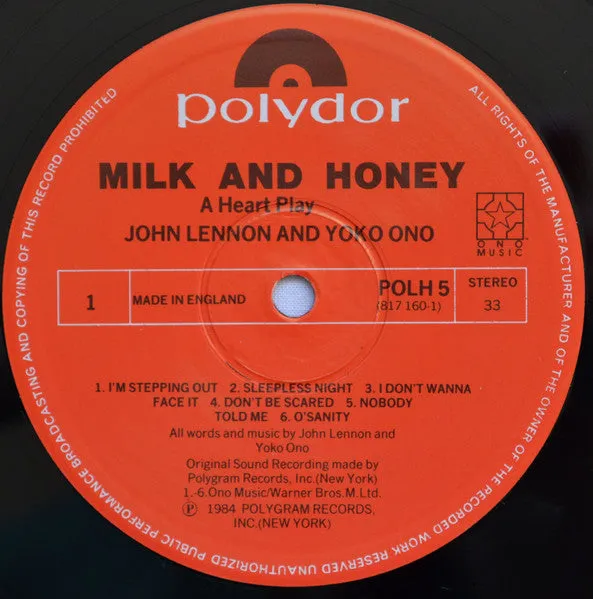Milk And Honey