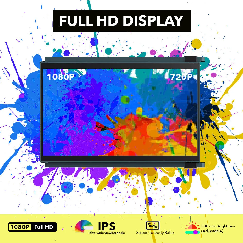 Mobile Pixels DUEX Max computer monitor 35.8 cm (14.1") 1920 x 1080 pixels Full HD LCD Green