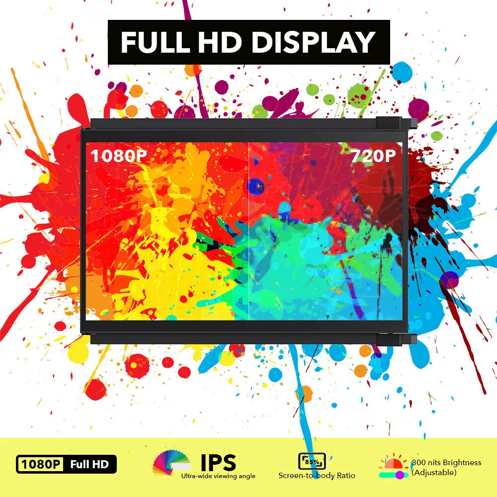 Mobile Pixels DUEX Max computer monitor 35.8 cm (14.1") 1920 x 1080 pixels Full HD LCD Grey