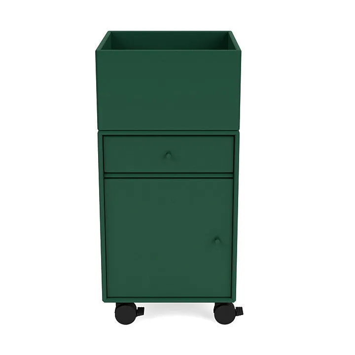Montana Runner Office Unit On Castors, Pine Green