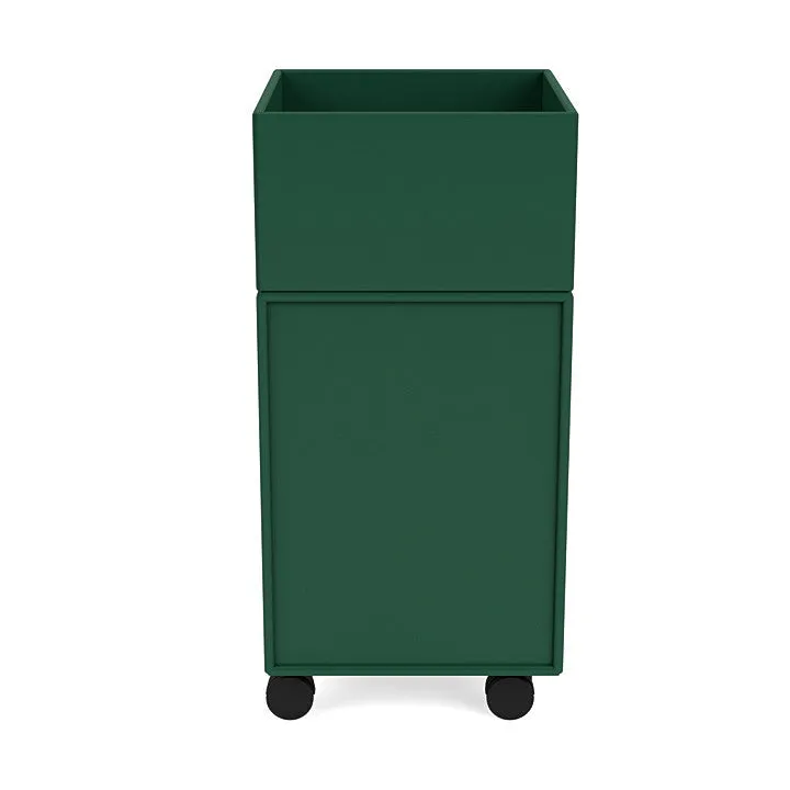Montana Runner Office Unit On Castors, Pine Green