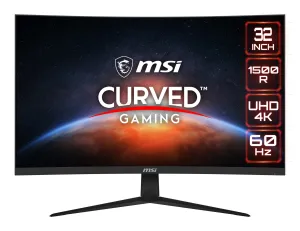 MSI G321CUV 31.5" 4K Ultra HD Gaming Monitor - 60Hz, 4ms, VA, Adaptive-Sync, Black