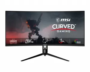 MSI MAG342CQPV 34" UltraWide Quad HD Curved Gaming Monitor - 100Hz, 1ms, VA, Adaptive Sync, Height Adjustable, Black