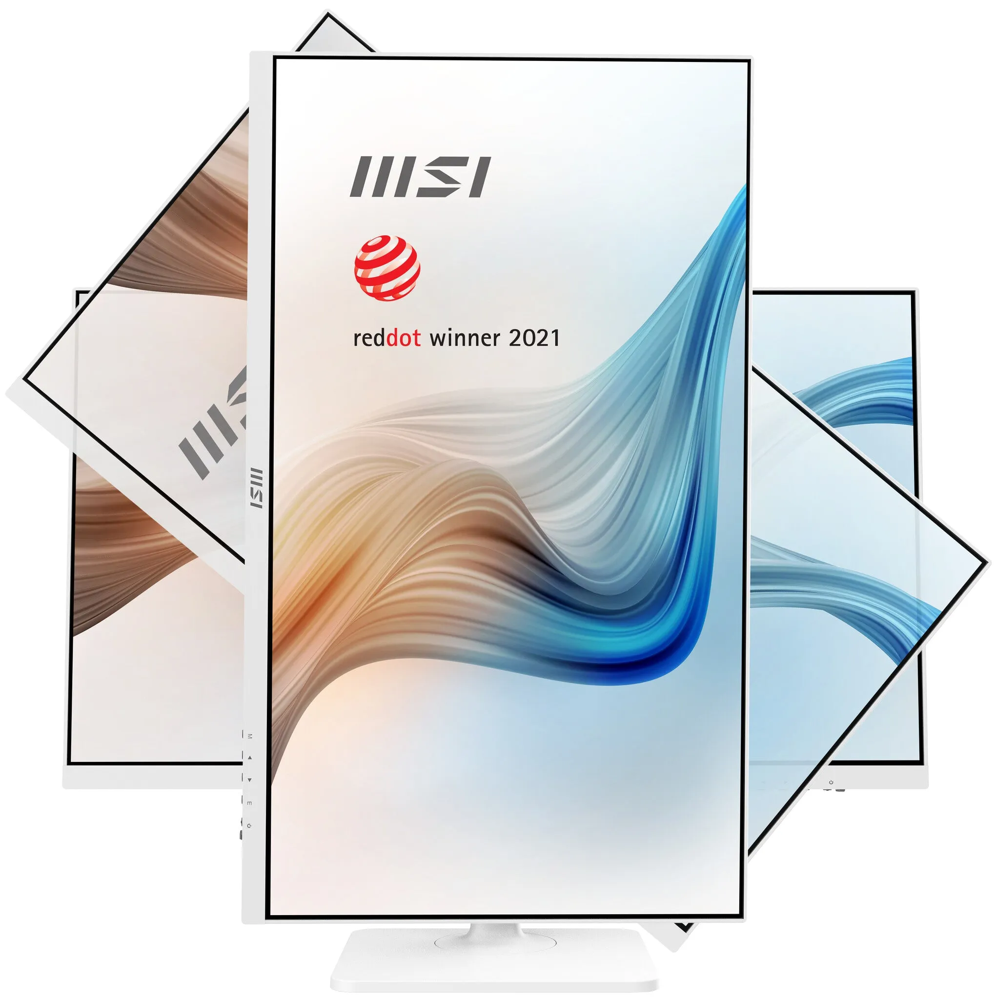MSI Modern MD272QPW 27" Wide Quad HD Monitor - 75Hz, 4ms, IPS, Height Adjustable, Speakers, White