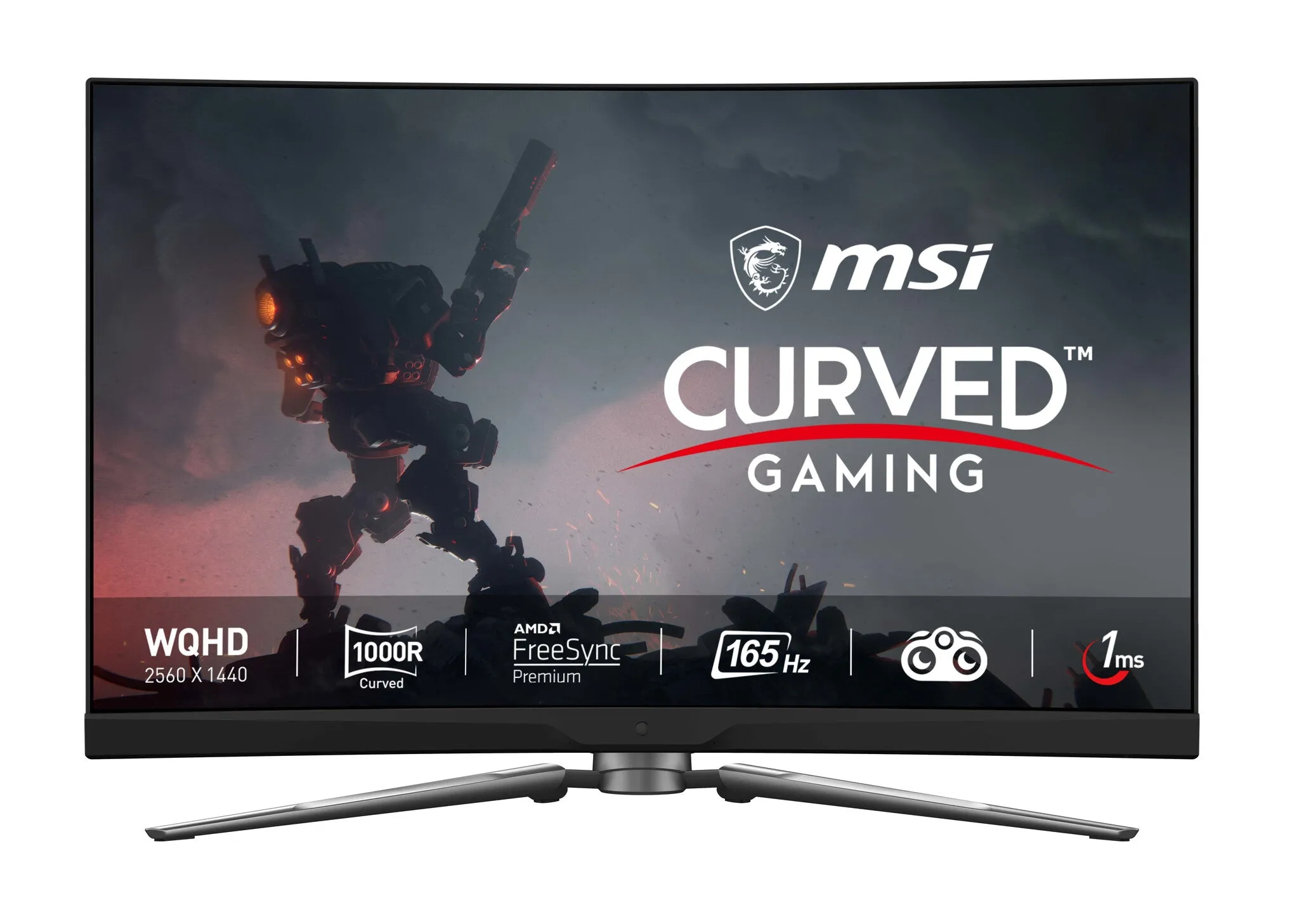 MSI MPG Artymis 273CQR 27" Wide Quad HD Curved Gaming Monitor - 165Hz, 1ms, VA, Height Adjustable, Black