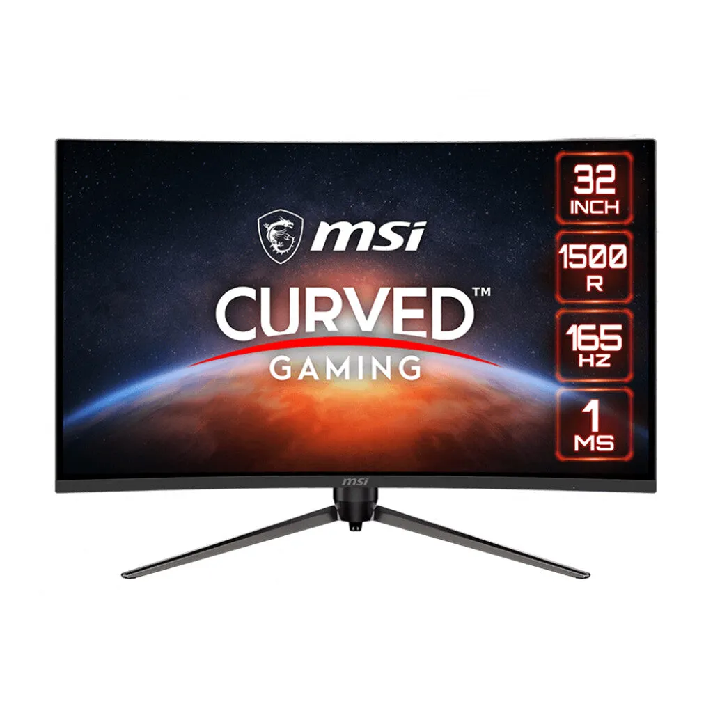 MSI Optix AG321CR 31.5" Full HD Curved Gaming Monitor - 165Hz, 1ms, VA, AMD FreeSync, Height Adjustable, Black