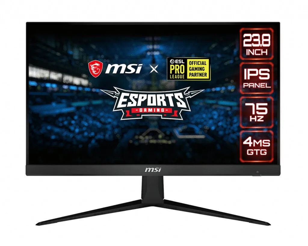 MSI Optix G241V E2 23.8" Full HD Gaming Monitor - 75Hz, 1ms, IPS, AMD FreeSync, Black