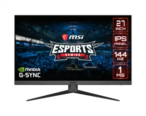 MSI Optix G272 27" Full HD Gaming Monitor - 144Hz, 1ms, IPS, Adaptive Sync, Black