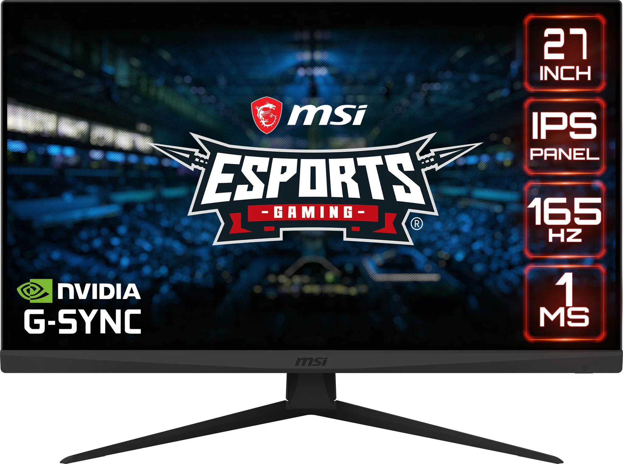 MSI Optix G273 27" Full HD Gaming Monitor - 165Hz, 1ms, IPS, NVIDIA G-Sync, Black