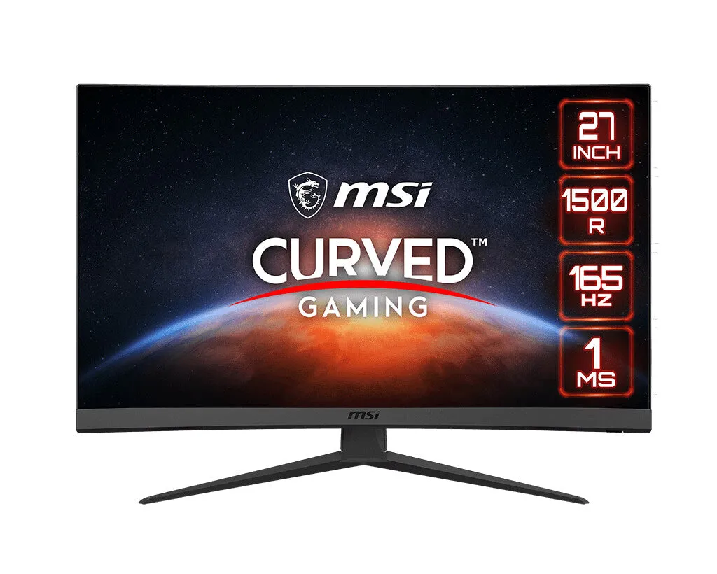 MSI Optix G27C6 27" Full HD Curved Gaming Monitor - 165Hz, 1ms, VA, AMD FreeSync, Black