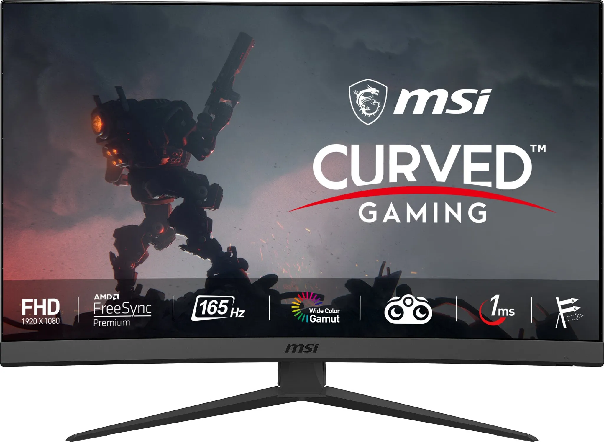 MSI Optix G27C6 27" Full HD Curved Gaming Monitor - 165Hz, 1ms, VA, AMD FreeSync, Black