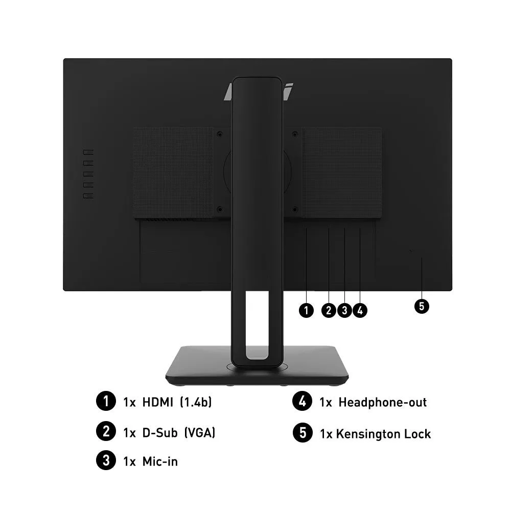 MSI Pro MP242P 23.8" Full HD Monitor - 75Hz, 5ms, IPS, Height Adjustable, Speakers, Black