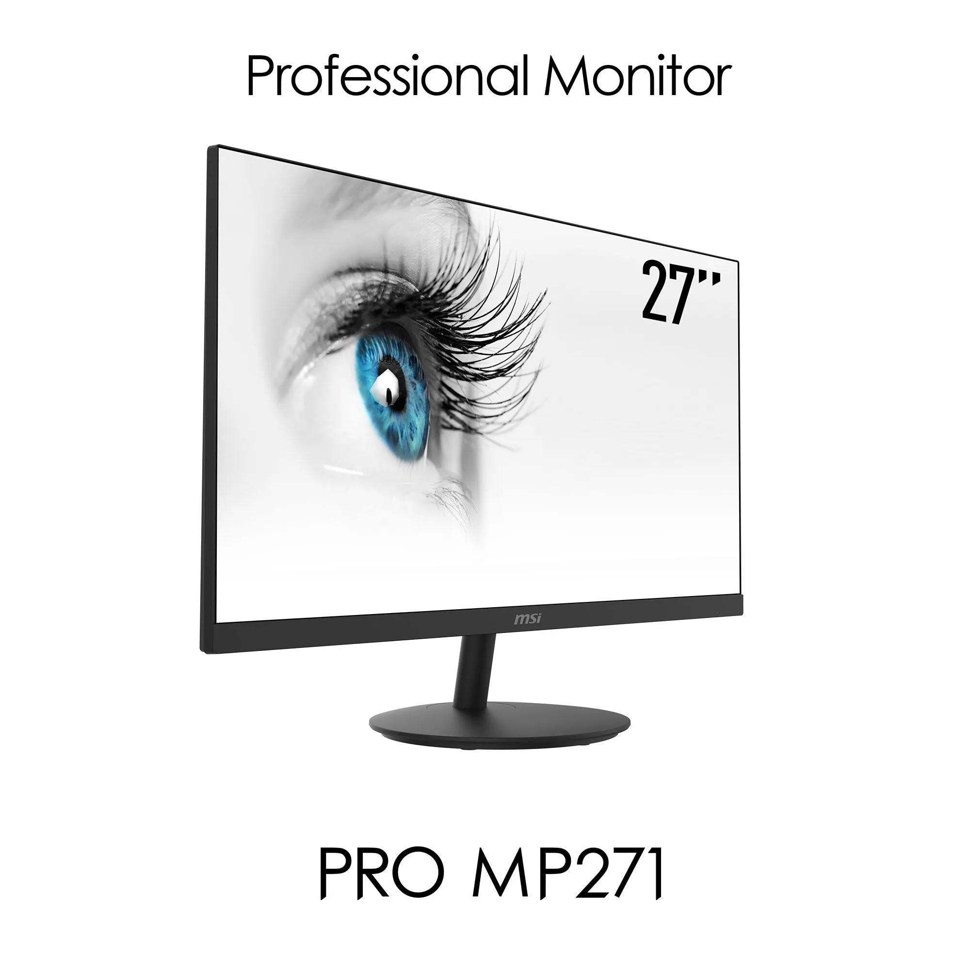 MSI Pro MP271 27" Full HD Monitor - 75Hz, 5ms, IPS, Speakers, Black