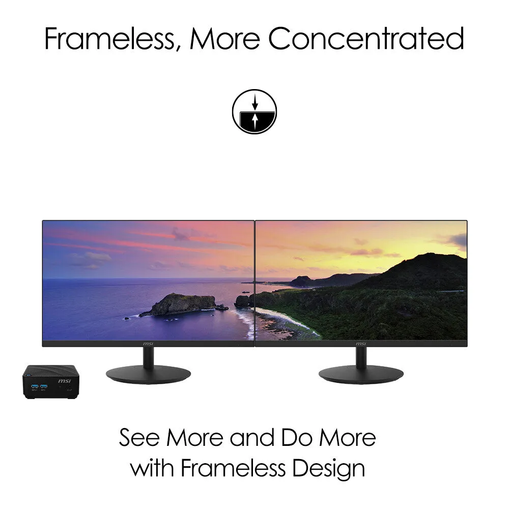 MSI Pro MP271 27" Full HD Monitor - 75Hz, 5ms, IPS, Speakers, Black