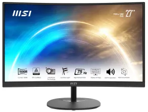 MSI Pro MP271C 27" Full HD Curved Monitor - 75Hz, 5ms, VA, FreeSync, Speakers, Black