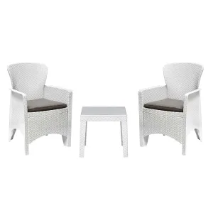 Nilkamal Breeze Outdoor 3pc Set White