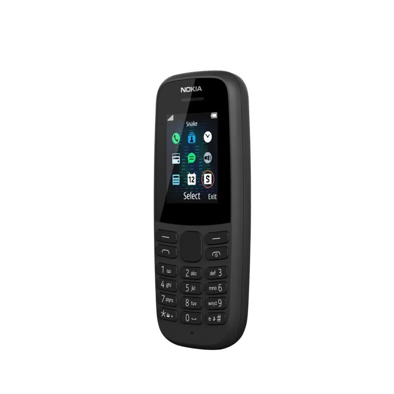 Nokia 105 (2019 edition) 1.77 Inch UK SIM Free Feature Phone (Single SIM)  Black