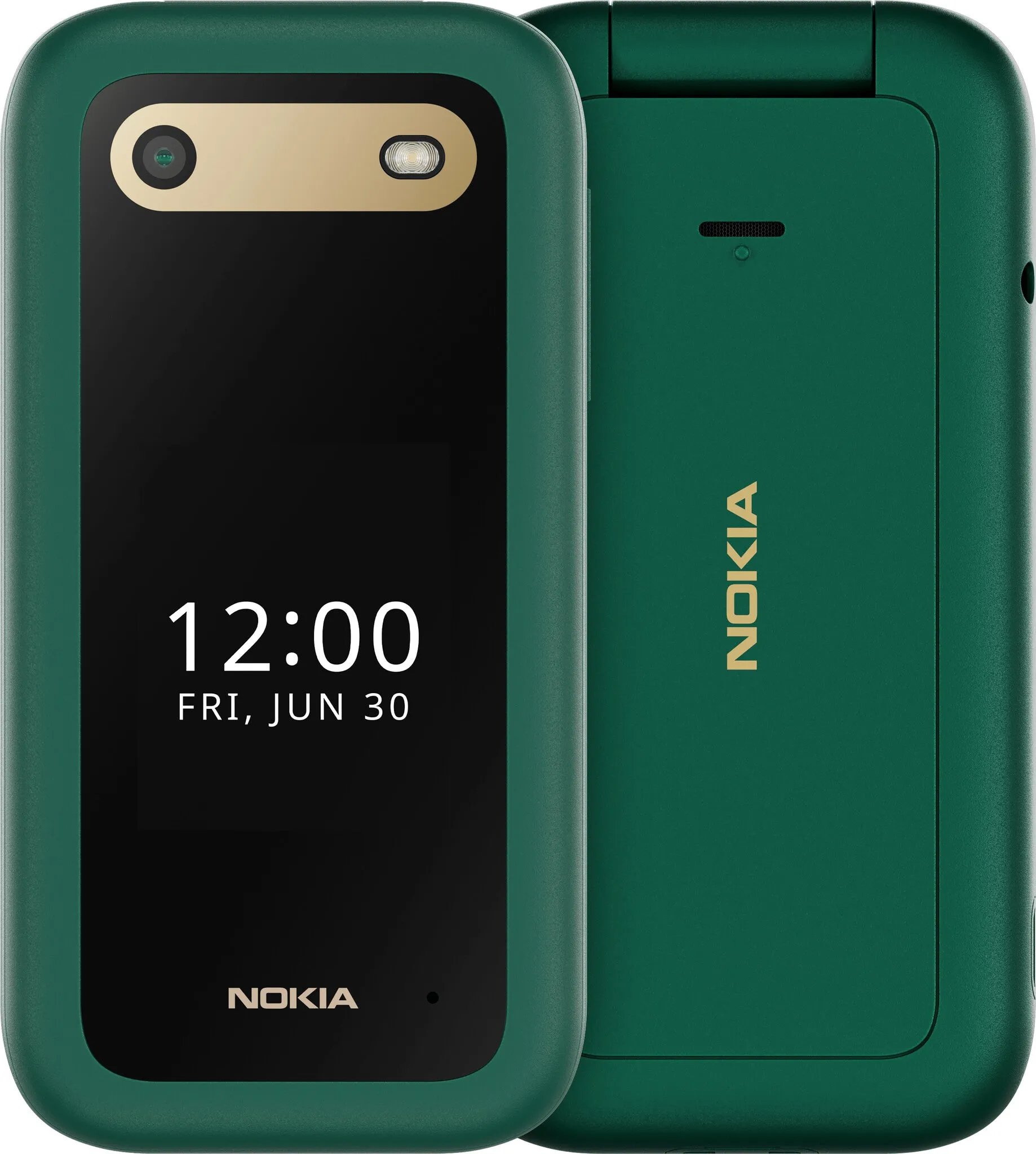 Nokia 2660 Flip - 4G, VoLTE, 2,8" 1,77", 0,3MP, 48MB/128MB, Lush Green