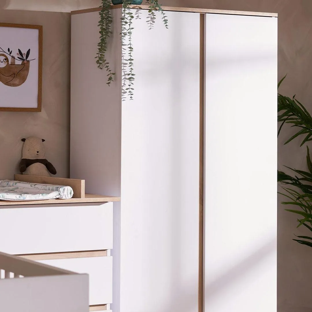 Obaby Astrid Double Wardrobe - White