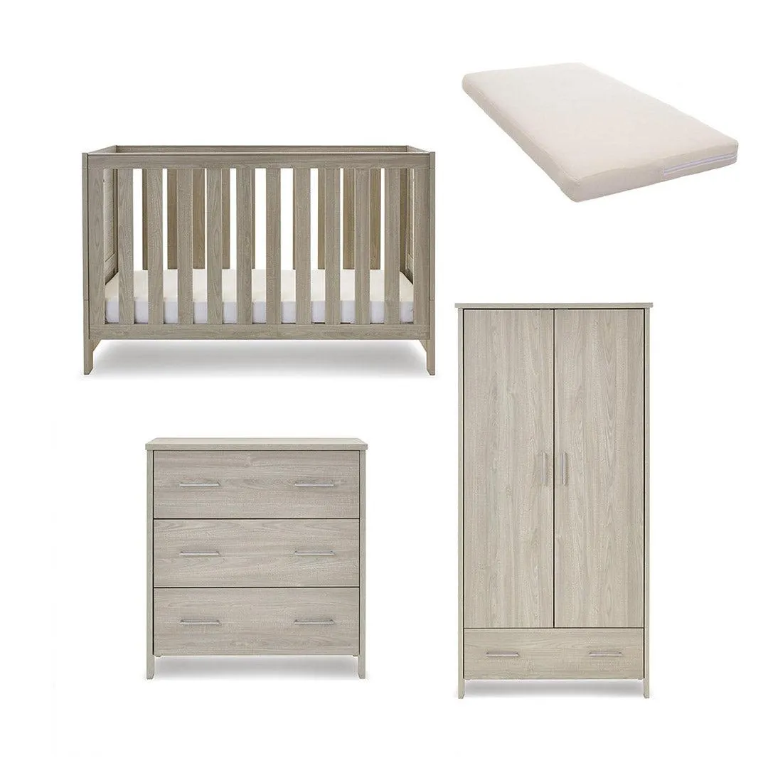 Obaby Nika 3 Piece Room Set - Grey Wash