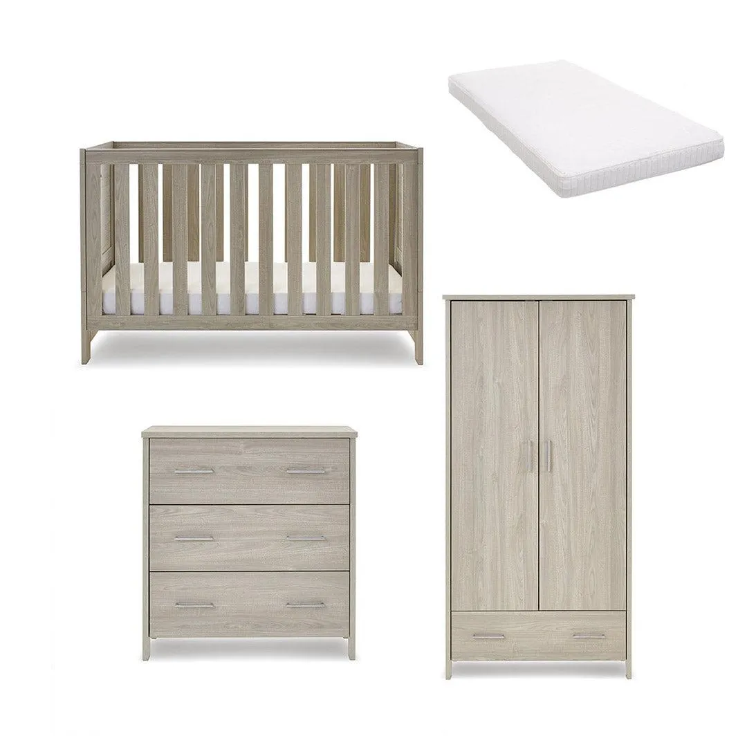 Obaby Nika 3 Piece Room Set - Grey Wash
