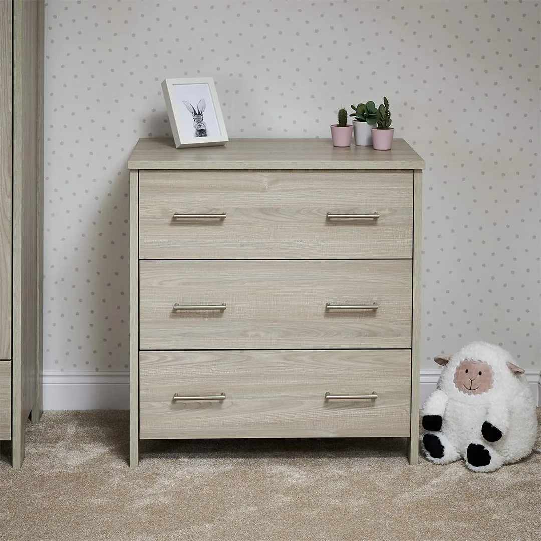 Obaby Nika 3 Piece Room Set - Grey Wash